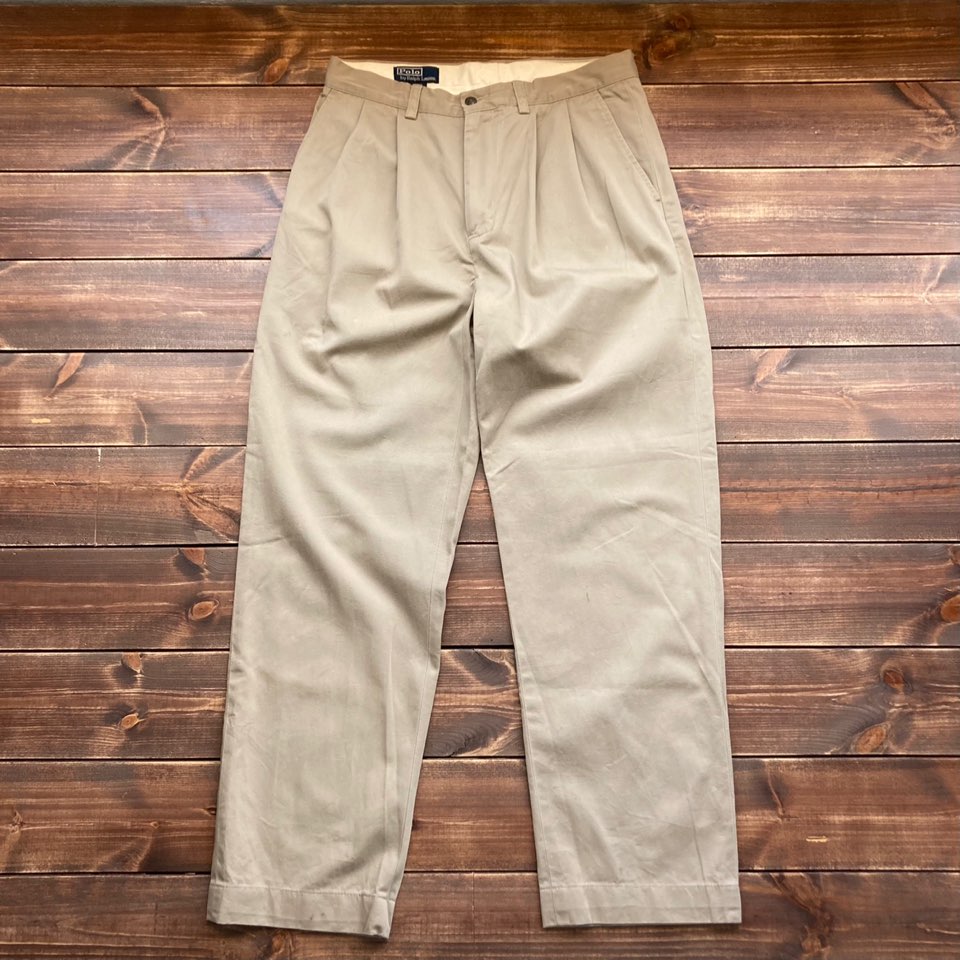 Polo ralph lauren double fleats classic chino pants 32x32 (32in)