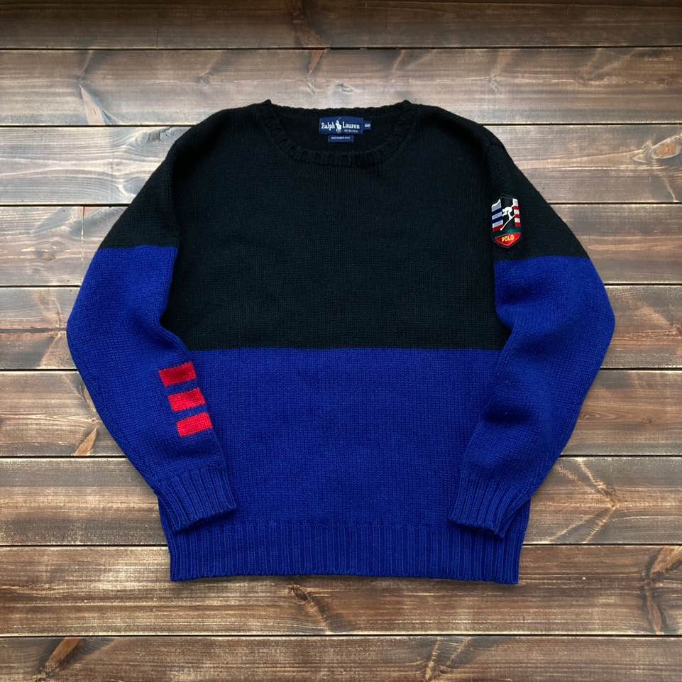 1980&#039;s Polo ralph lauren SKI wool sweater 100 (105)