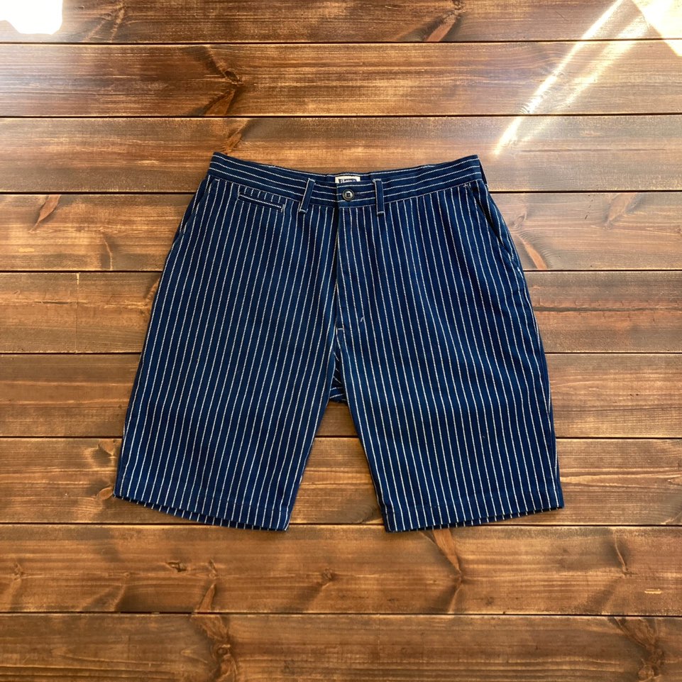 made in japan Pherrow&#039;s wabash stripe denim shorts L (32 in)