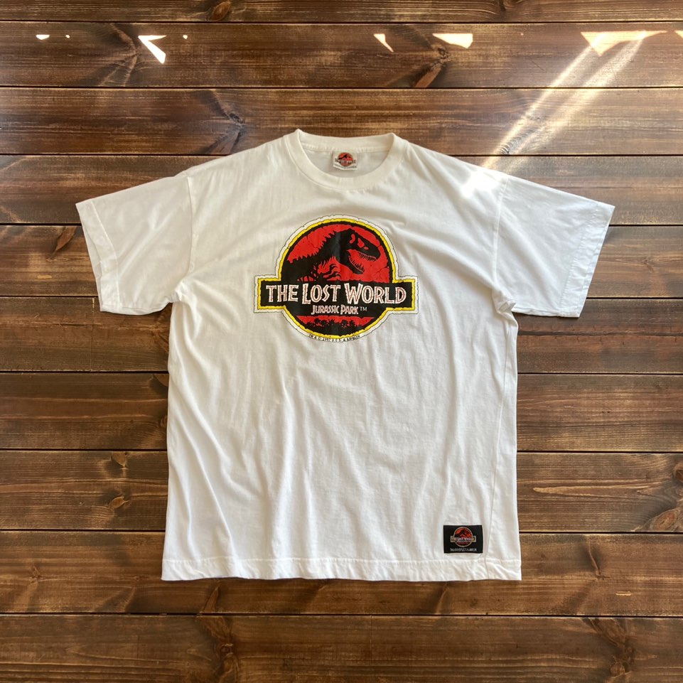 1990&#039;s Jurassic park &quot;THE LOST WORLD&quot; t shirt L (100-105)