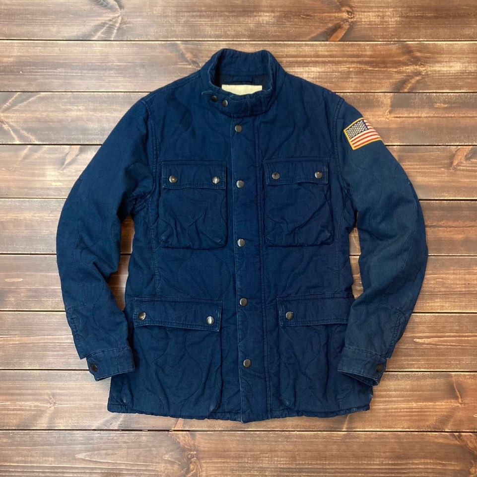 Denim &amp; supply quilted motorcycle jacket M (100-105)