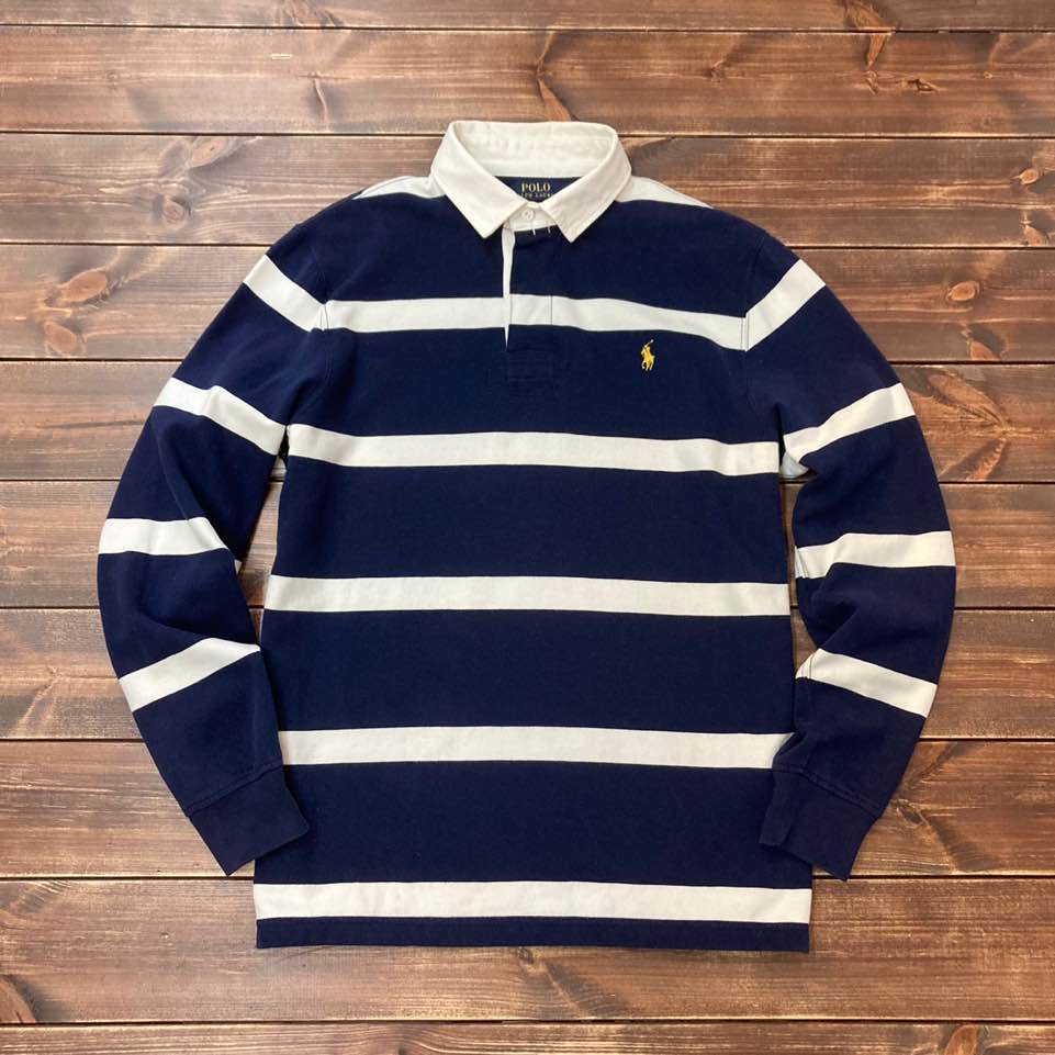 Polo ralph lauren stripe rugby shirt L (105-110)
