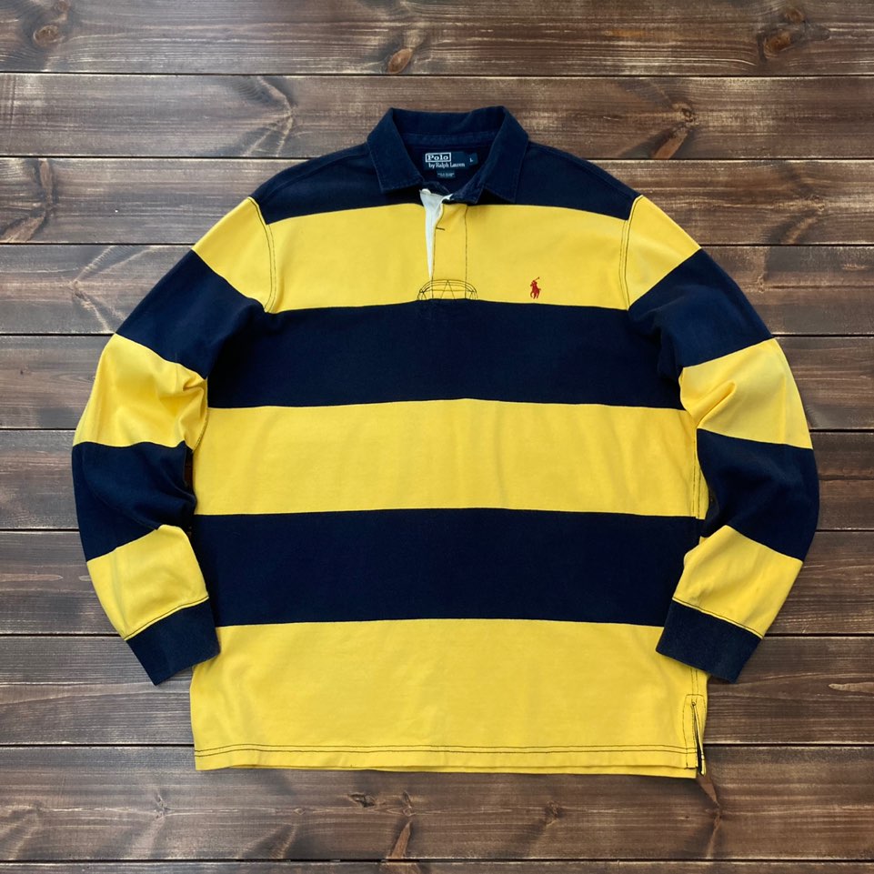 Polo ralph lauren honey bee rugby shirt L (110)