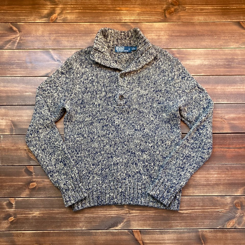 Polo ralph lauren half button pullover sweater S (95-100)