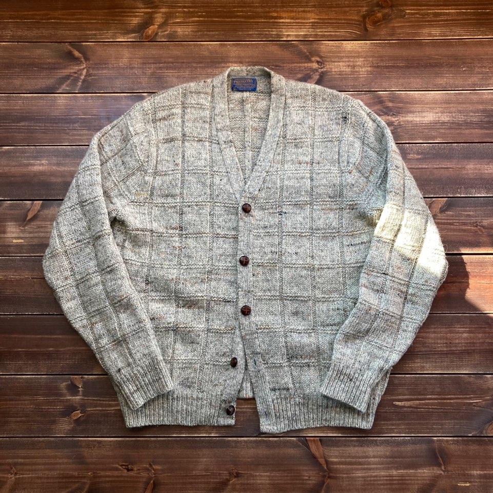 70&#039;s made in usa pendleton pure wool cardigan L (110)