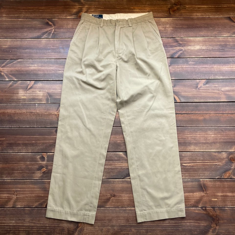 Polo ralph lauren double fleats classic chino pants 31x34 (31in)