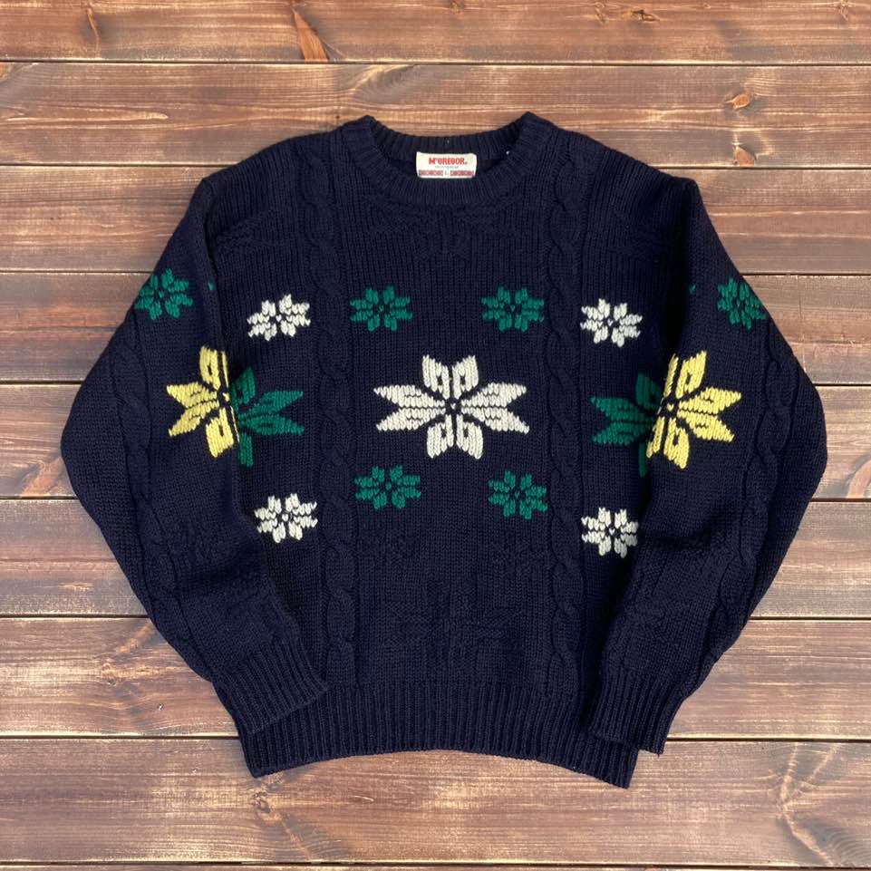 Mcgregor snow flake wool sweater L (105)