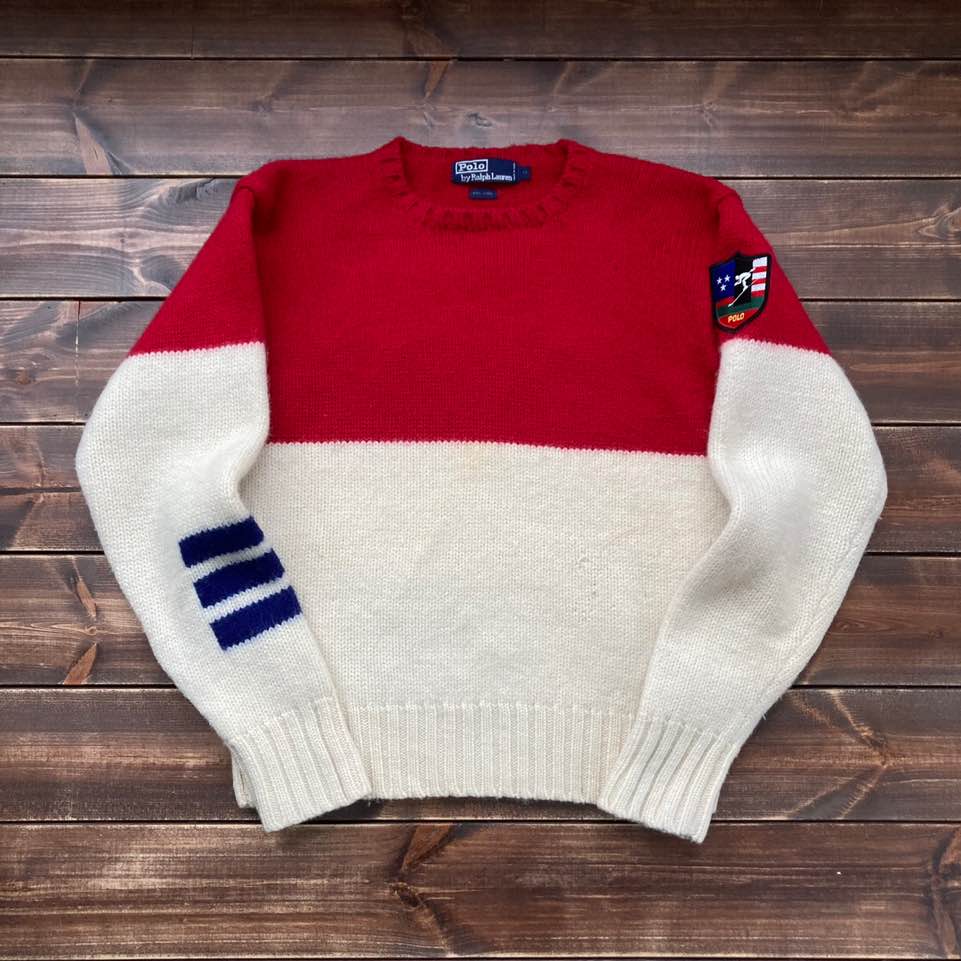 1980&#039;s Polo ralph lauren SKI wool sweater M (95-100)