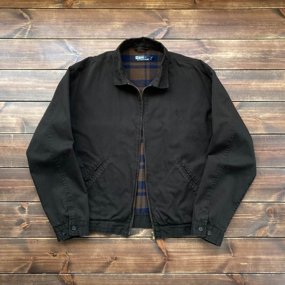 1990&#039;s Polo ralph lauren brown work jacket L (105)