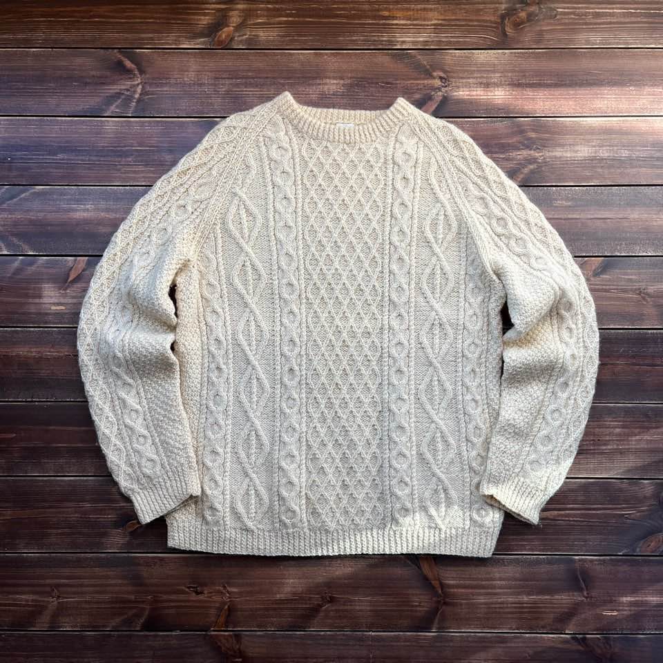 made in newzealand handknit fisherman sweater (110)