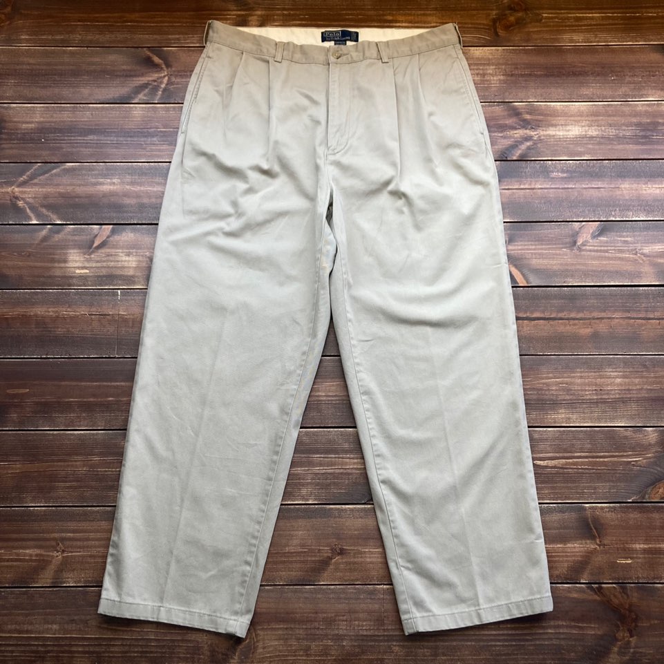 Polo ralph lauren double fleats classic chino pants 36x30 (36in)