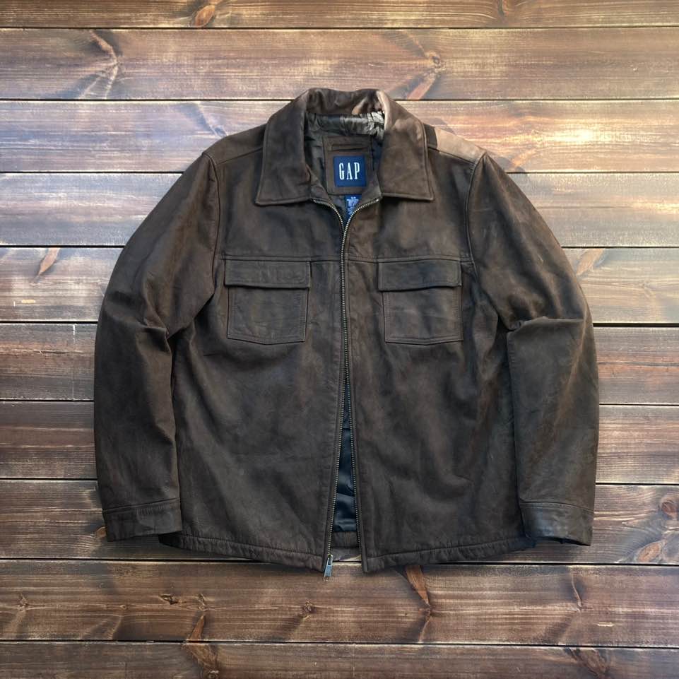 1990&#039;s Gap leather jacket S (loose 100)