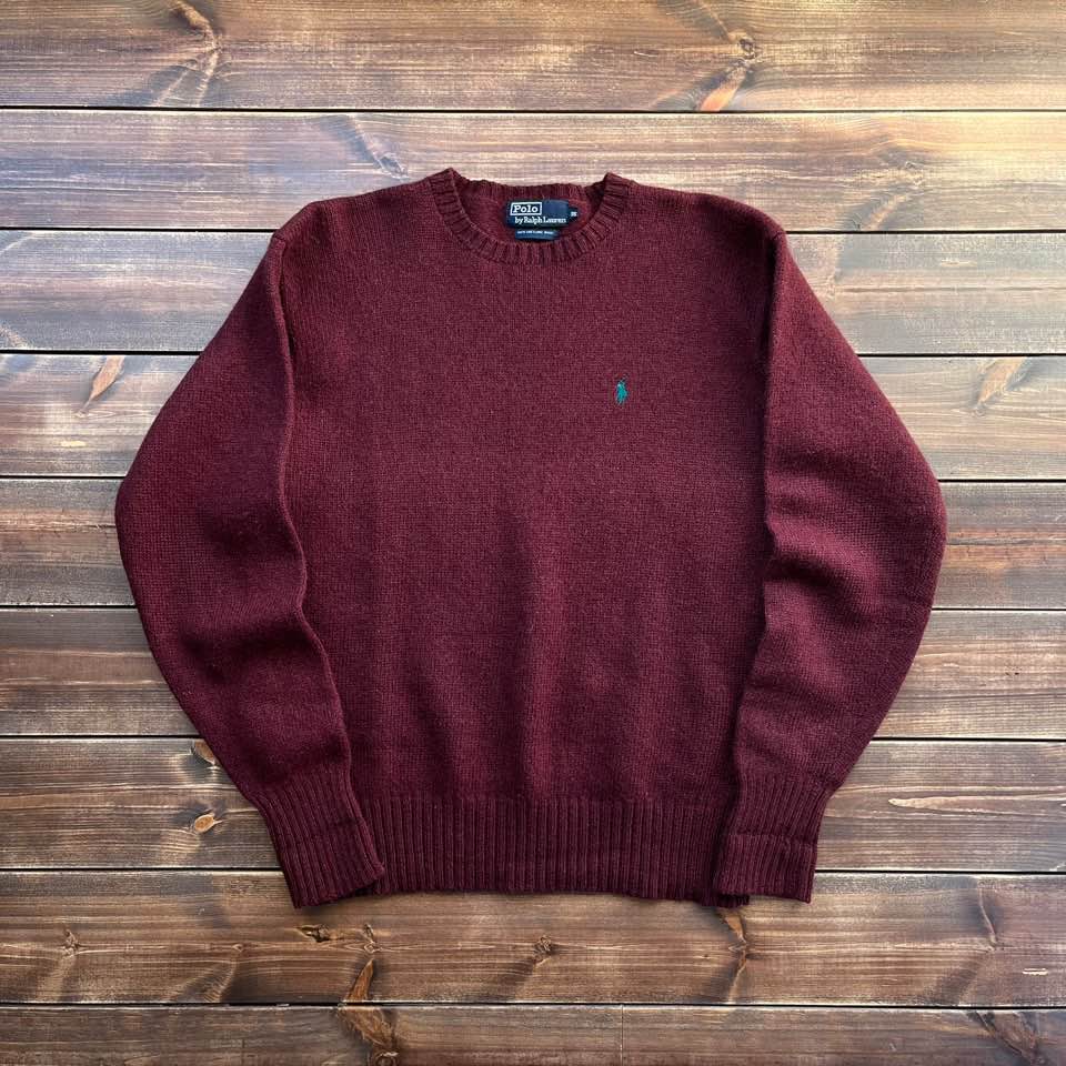 1990&#039;s Polo ralph lauren shetland wool sweater 95 (105)
