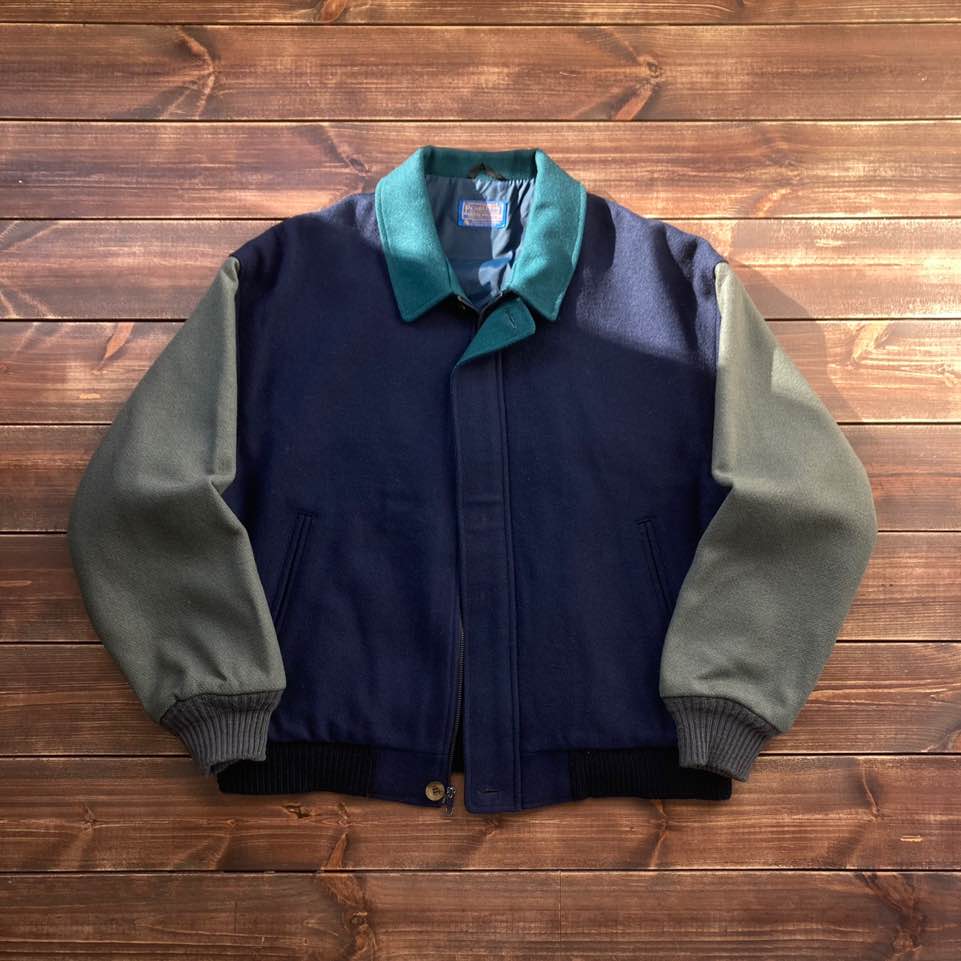 1970&#039;s pendleton wool blouson jacket L (loose 105)