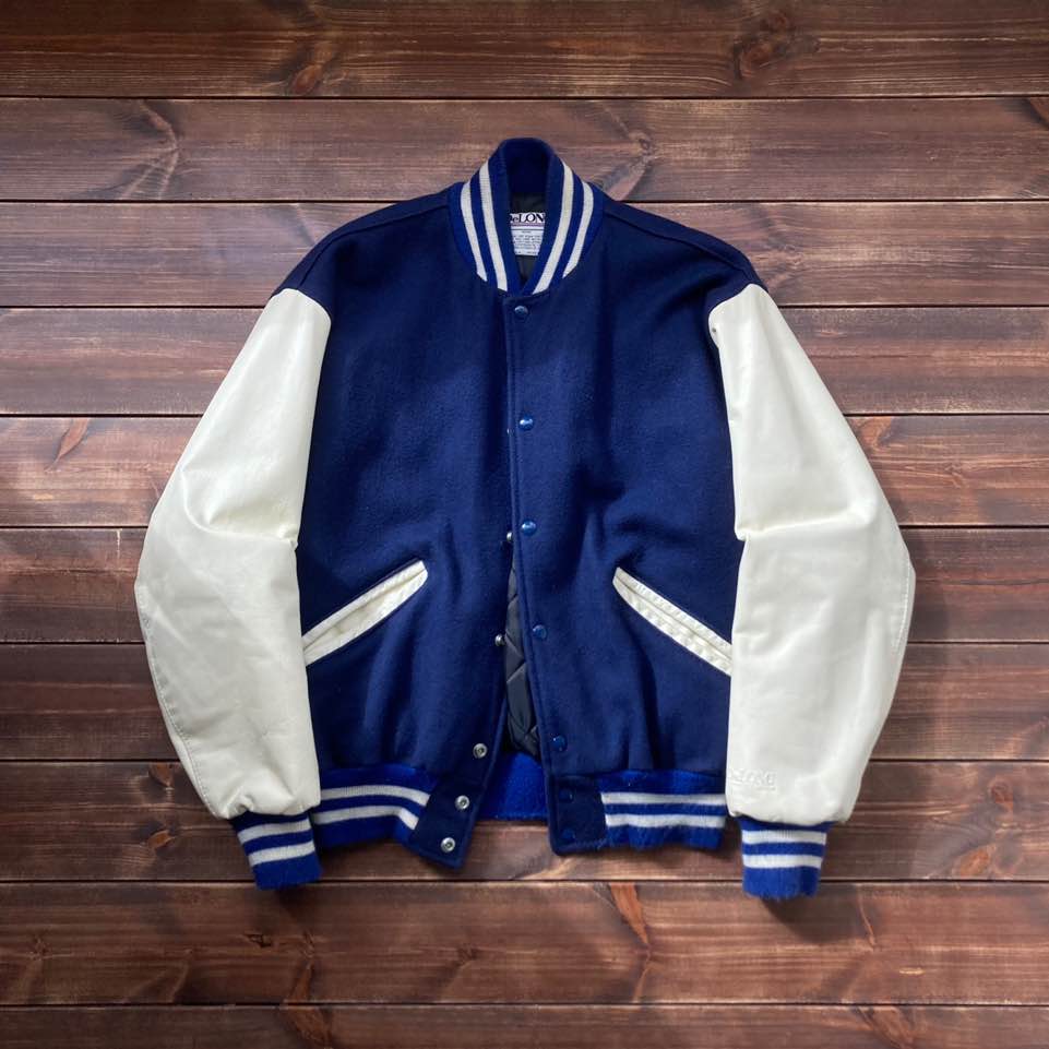 1990&#039;s made in usa Delong varsity jacket M (loose 105)