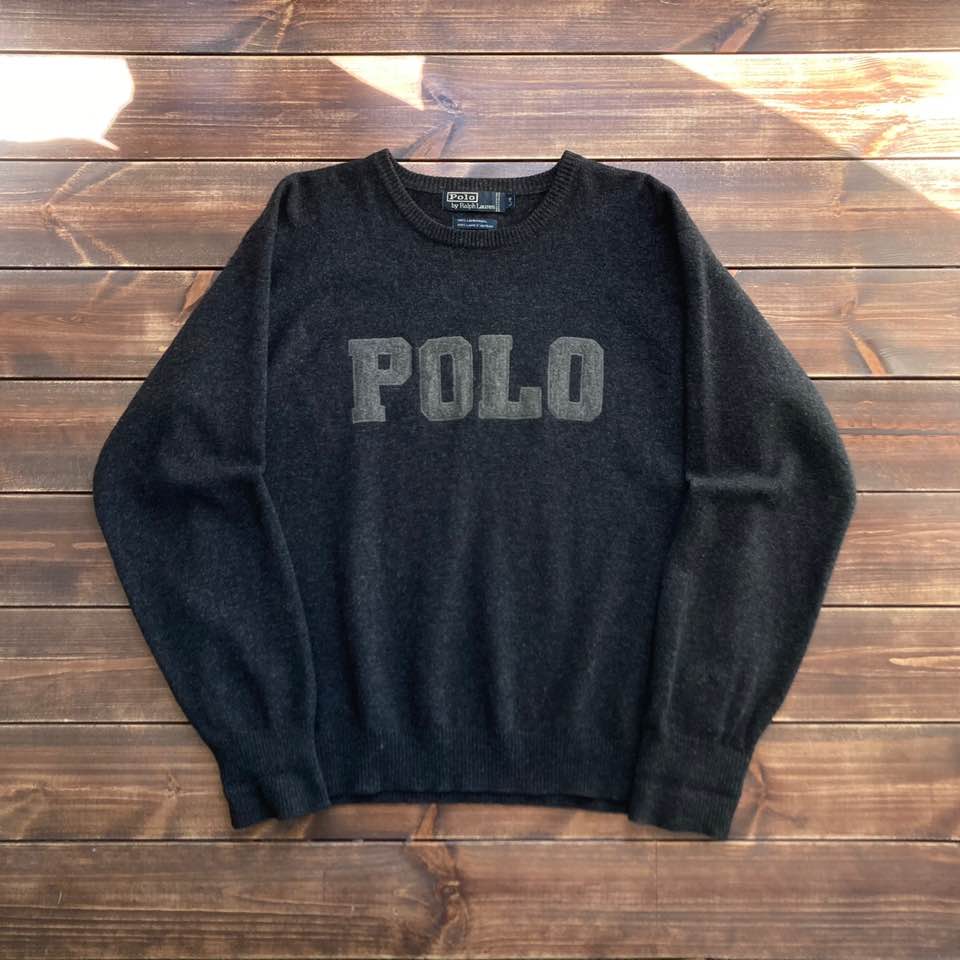 1990&#039;s Polo ralph lauren lambswool sweater L (loose 105)
