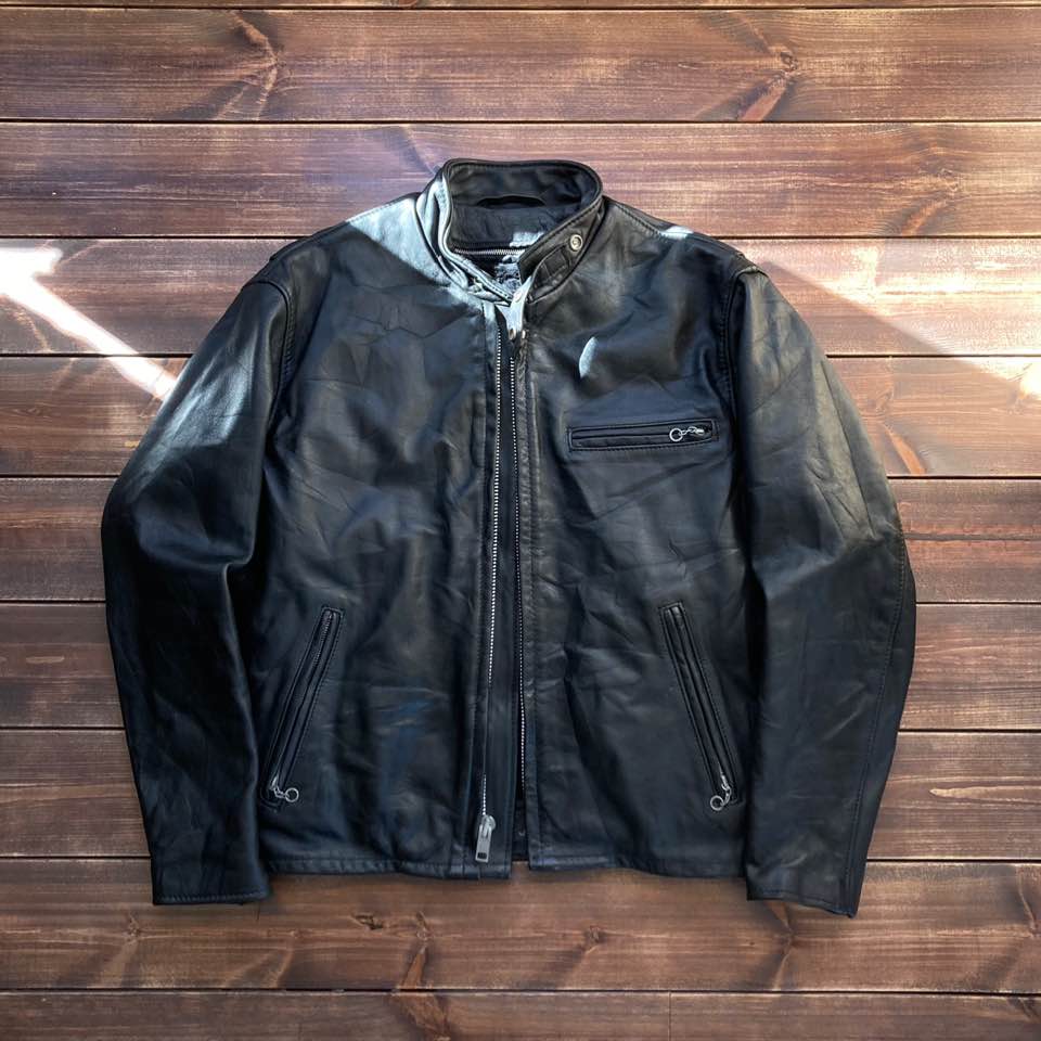 1980&#039;s made in usa Schott n.y.c 641 single motorcycle jacket 40 (105)