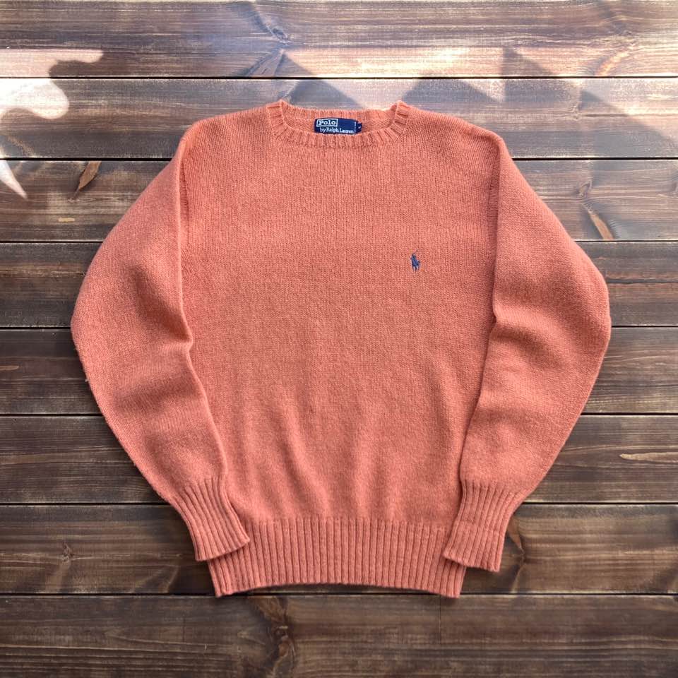 1990&#039;s Polo ralph lauren scottish wool sweater M (100)