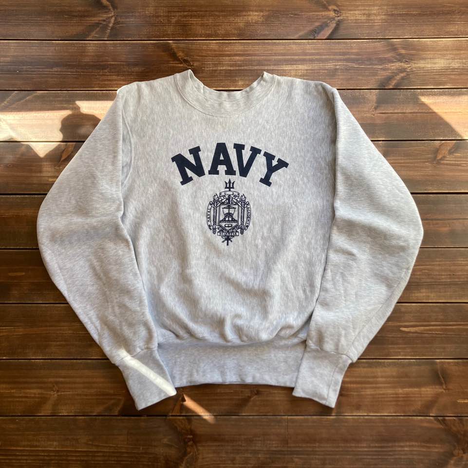 1990&#039;s made in usa U.S Navy midshipmen store sweat shirt S (loose 105)