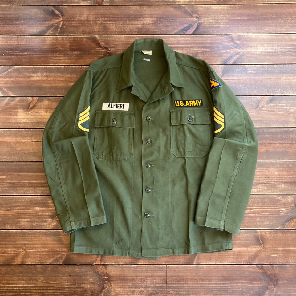 1960&#039;s U.S Army 1st type OG-107 shirt M (loose 105)