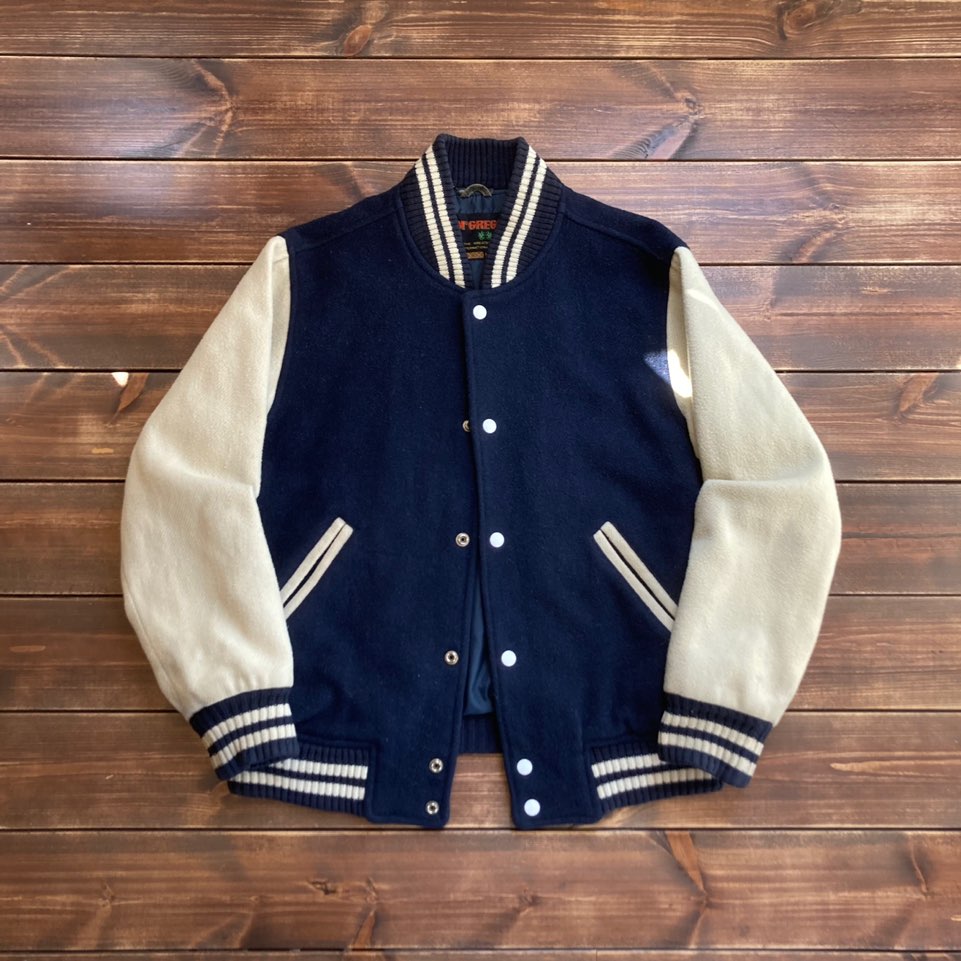 1990&#039;s made in japan Mcgregor wool blended varsity jacket L (loose 100)