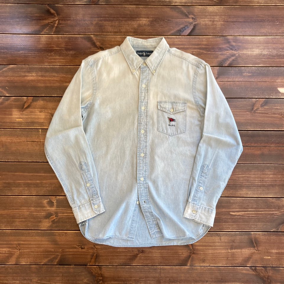 Polo ralph lauren chambray shirt M (95-100)