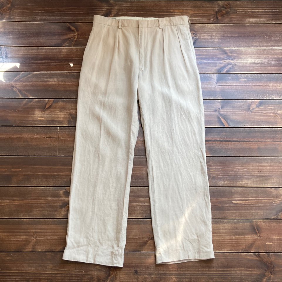 1990&#039;s Polo ralph lauren linen trouser 34x34 (33in)