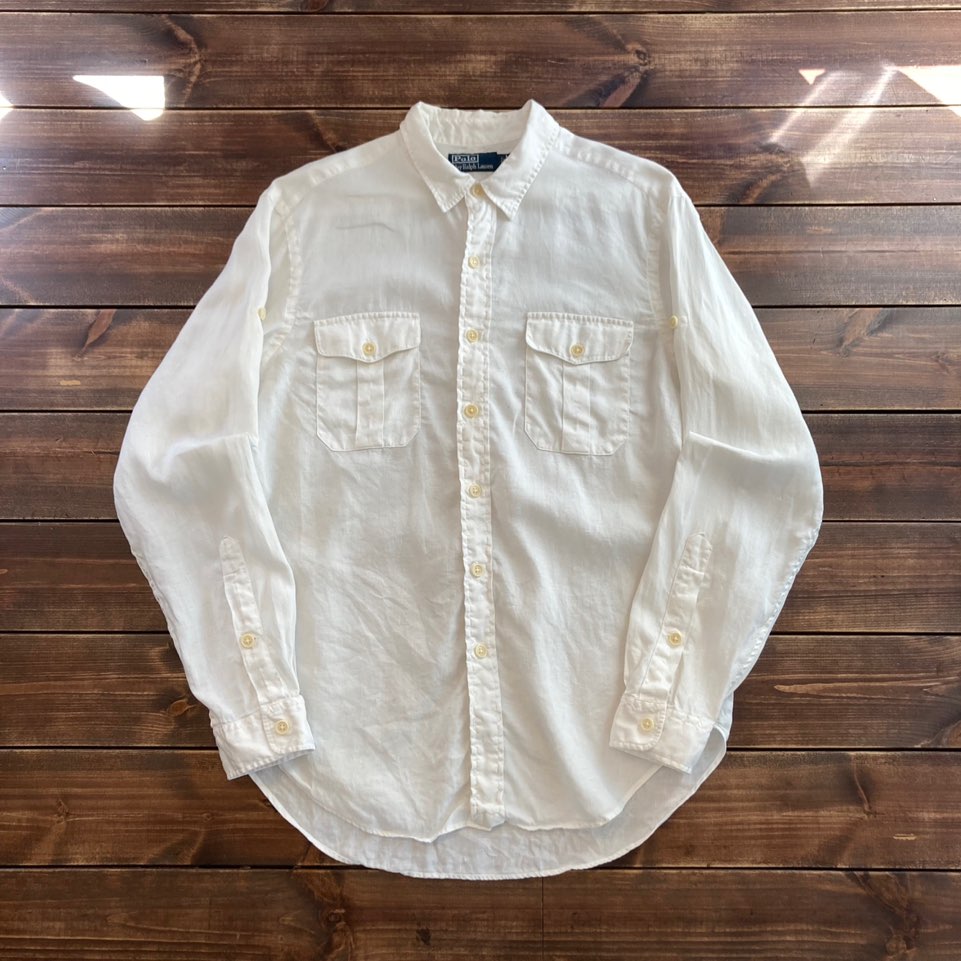 Polo ralph lauren linen shirt L (loose 105)
