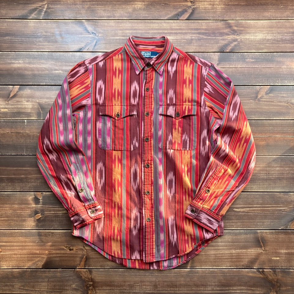 Polo ralph lauren navajo western shirt M (95-100)
