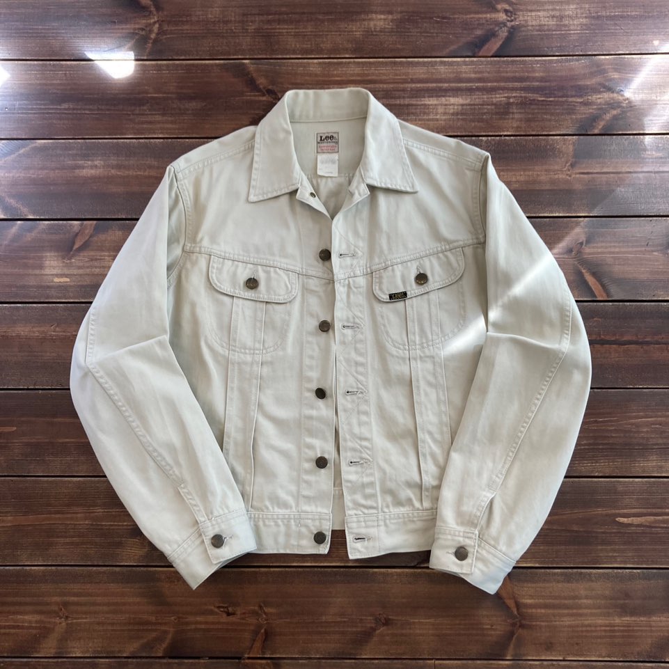 1990&#039;s made in japan Lee 101 j white work jacket L (100-105)