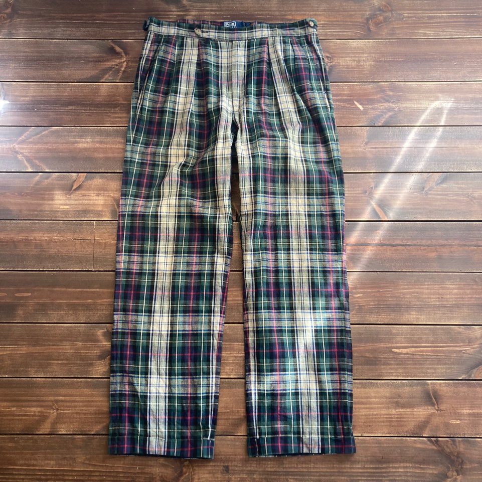 made in Italy Polo ralph lauren tartan check trouser 32 (34in)