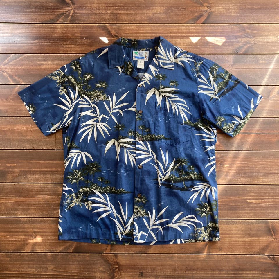 made in hawaii RJC hawaiian shirt M (loose 100)