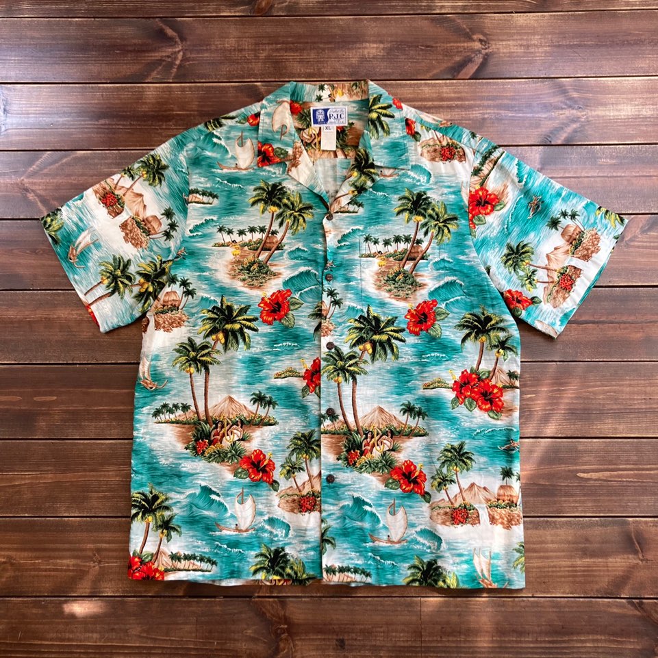 made in hawaii RJC hawaiian shirt XL (110)