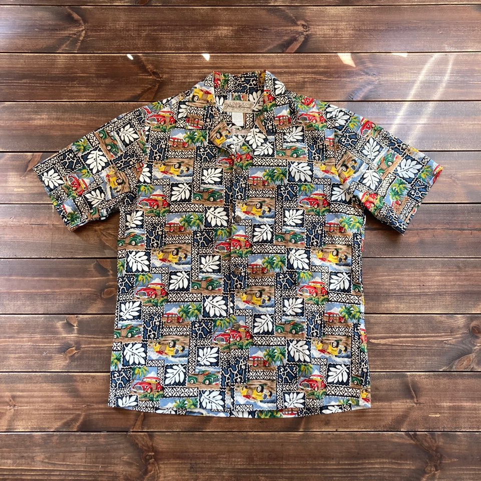 Blue hawaii aloha shirt M (loose 100)