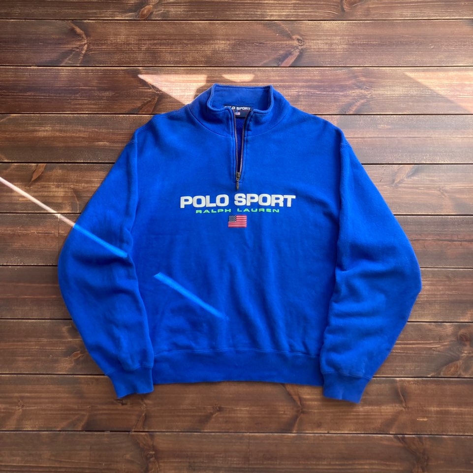 1990&#039;s Polo sport half zip pull over L (100-103)
