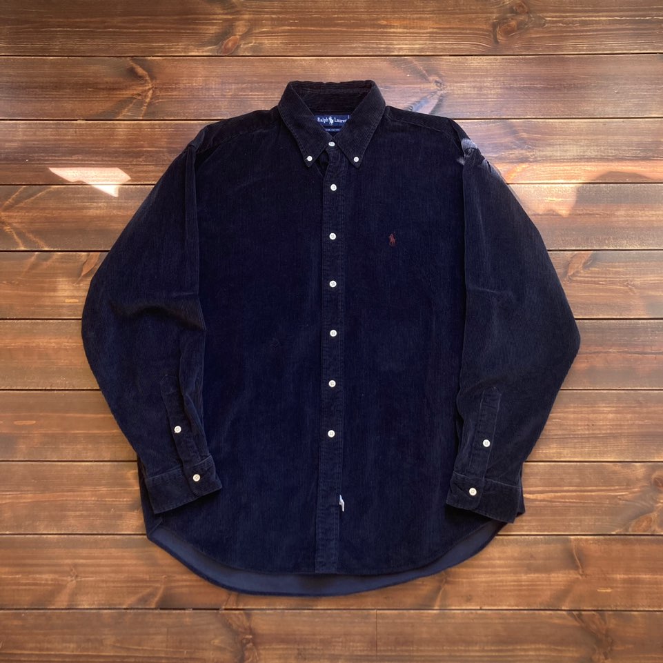 1990&#039;s Polo ralph lauren corduroy shirt XL (110)