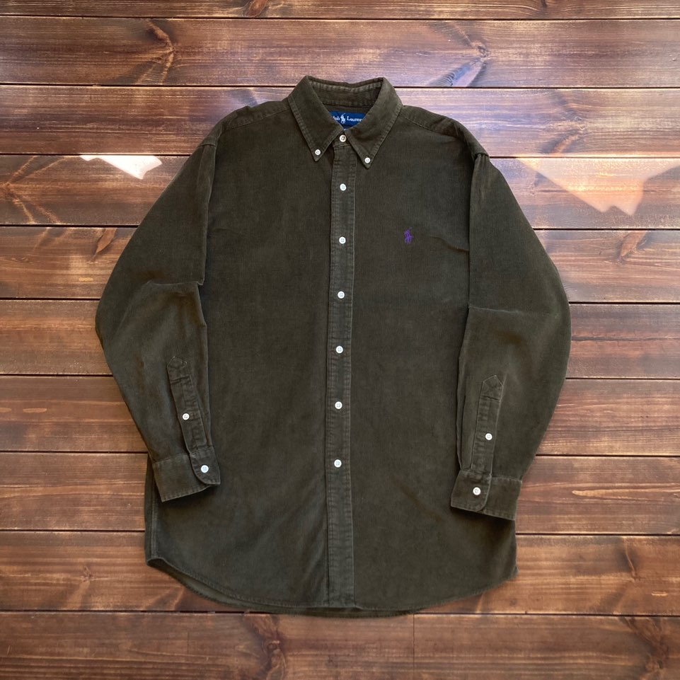 1990&#039;s Polo ralph lauren BLAKE corduroy shirt M (100-105)