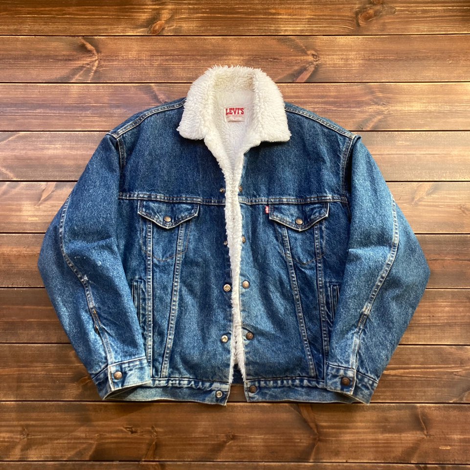 1980&#039;s made in usa Levis sherpa denim jacket M (105)
